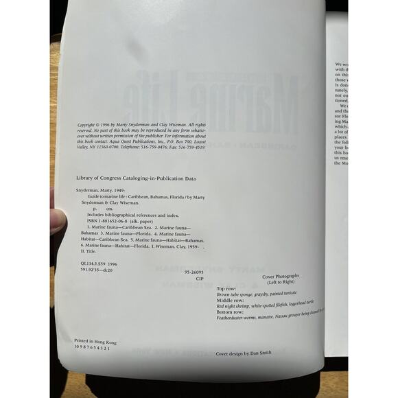 Guide to Marine Life Caribbean Bahamas and Florida by Clay Wiseman and Marty - Picture 2 of 7